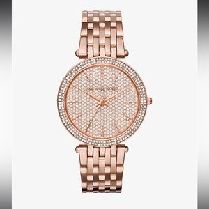 Michael Kors Darci Pavé Rose Gold-Tone Watch